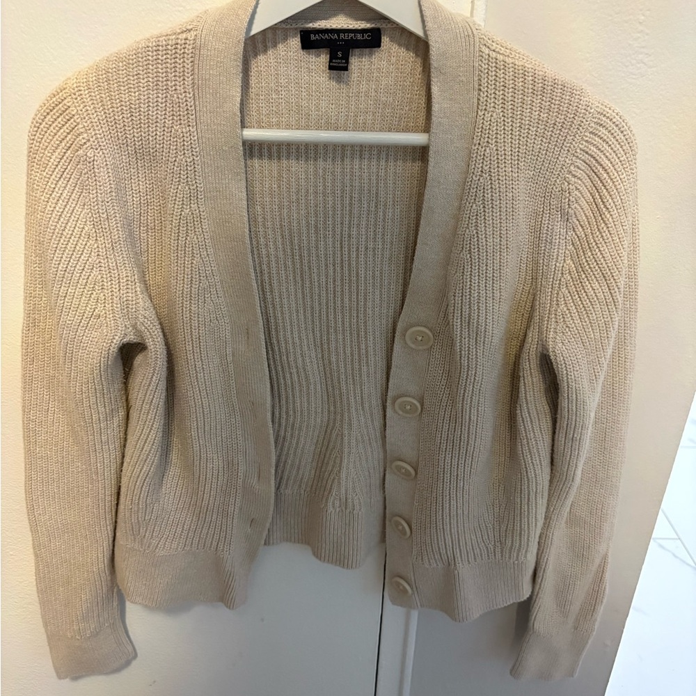 Banana Republic Beige Women's Cardigan